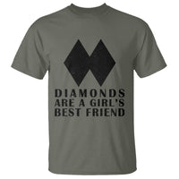 Funny Skiing Snowboarding T Shirt Diamonds Are A Girls Best Friend