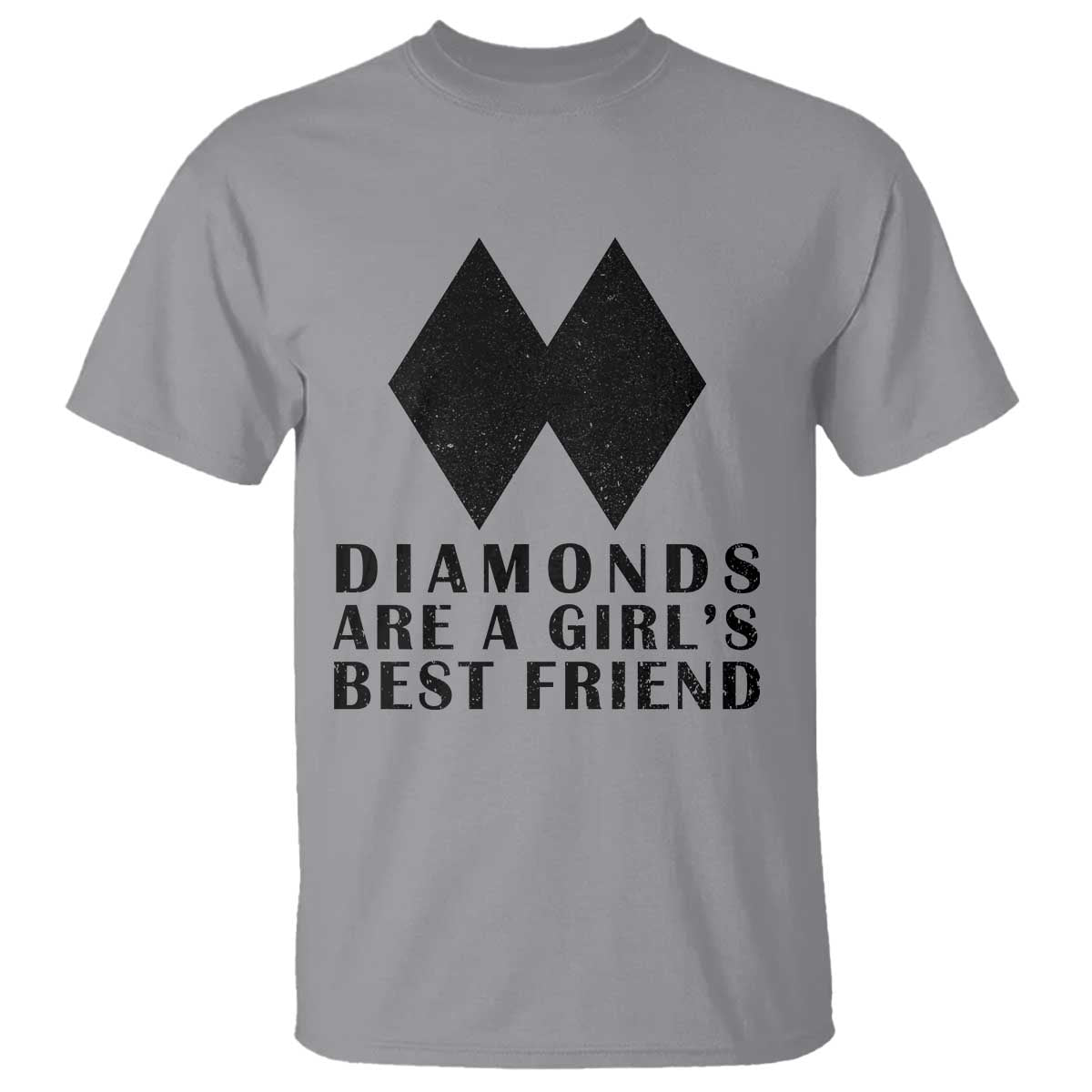 Funny Skiing Snowboarding T Shirt Diamonds Are A Girls Best Friend