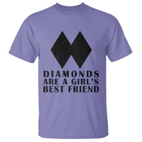 Funny Skiing Snowboarding T Shirt Diamonds Are A Girls Best Friend