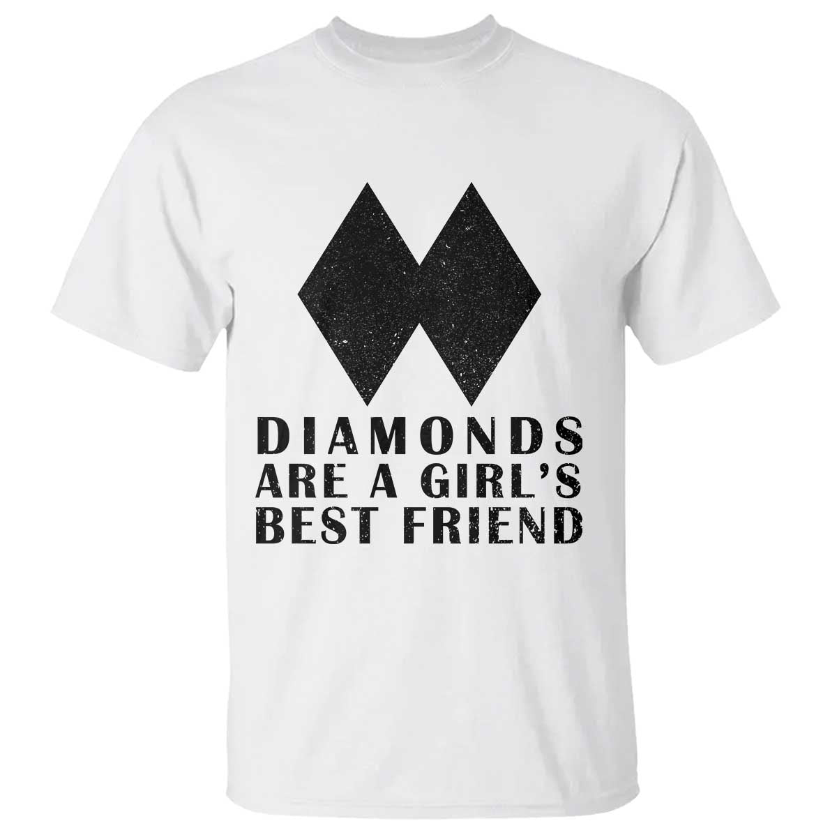 Funny Skiing Snowboarding T Shirt Diamonds Are A Girls Best Friend