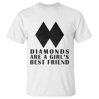 Funny Skiing Snowboarding T Shirt Diamonds Are A Girls Best Friend