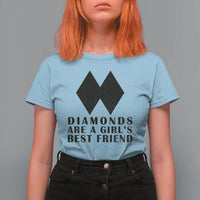Funny Skiing Snowboarding T Shirt For Women Diamonds Are A Girls Best Friend