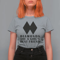 Funny Skiing Snowboarding T Shirt For Women Diamonds Are A Girls Best Friend
