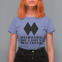 Funny Skiing Snowboarding T Shirt For Women Diamonds Are A Girls Best Friend