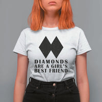 Funny Skiing Snowboarding T Shirt For Women Diamonds Are A Girls Best Friend