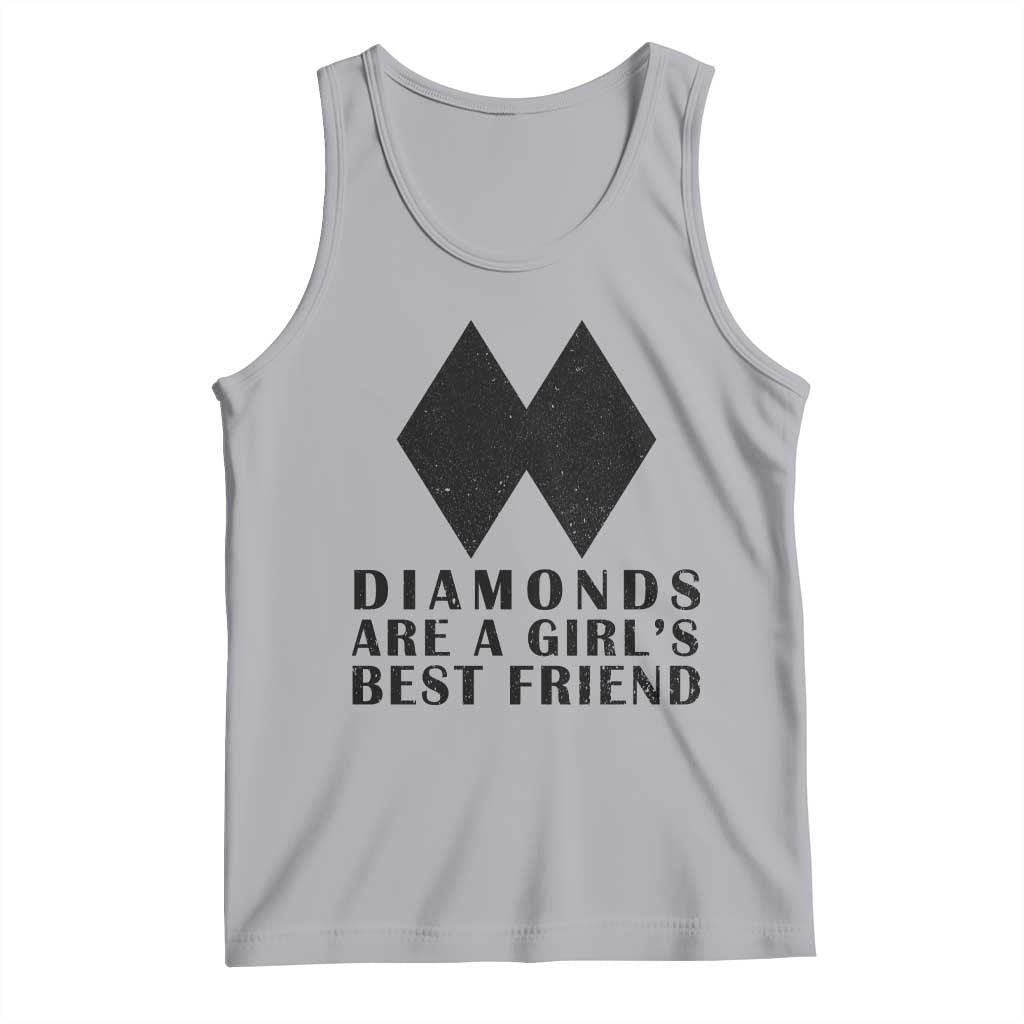 Funny Skiing Snowboarding Tank Top Diamonds Are A Girls Best Friend