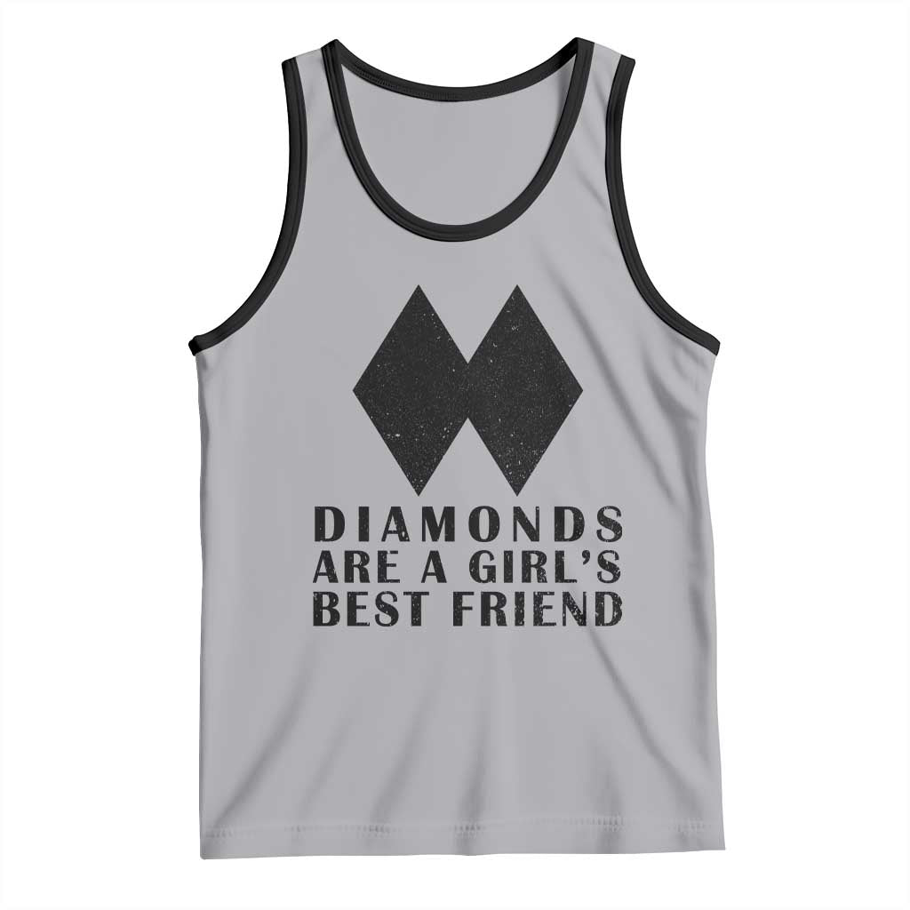 Funny Skiing Snowboarding Tank Top Diamonds Are A Girls Best Friend