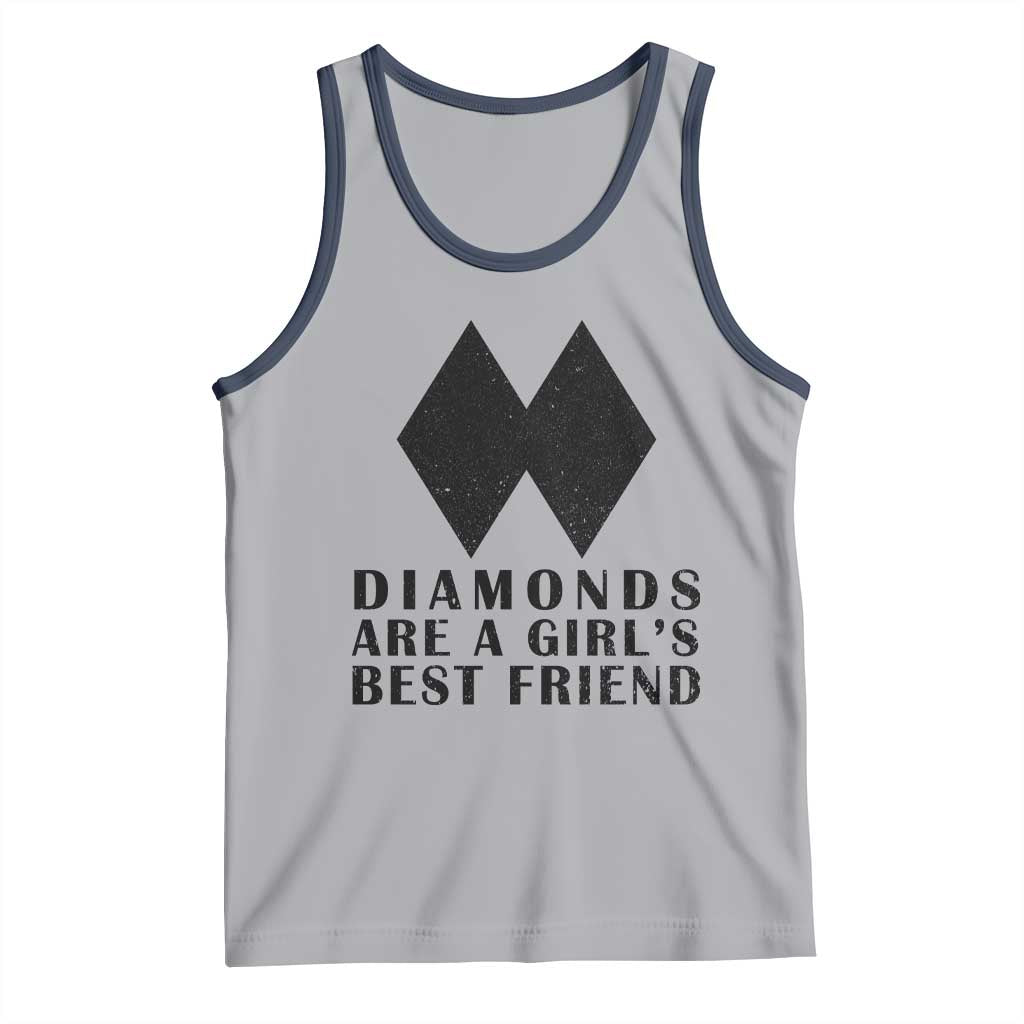 Funny Skiing Snowboarding Tank Top Diamonds Are A Girls Best Friend