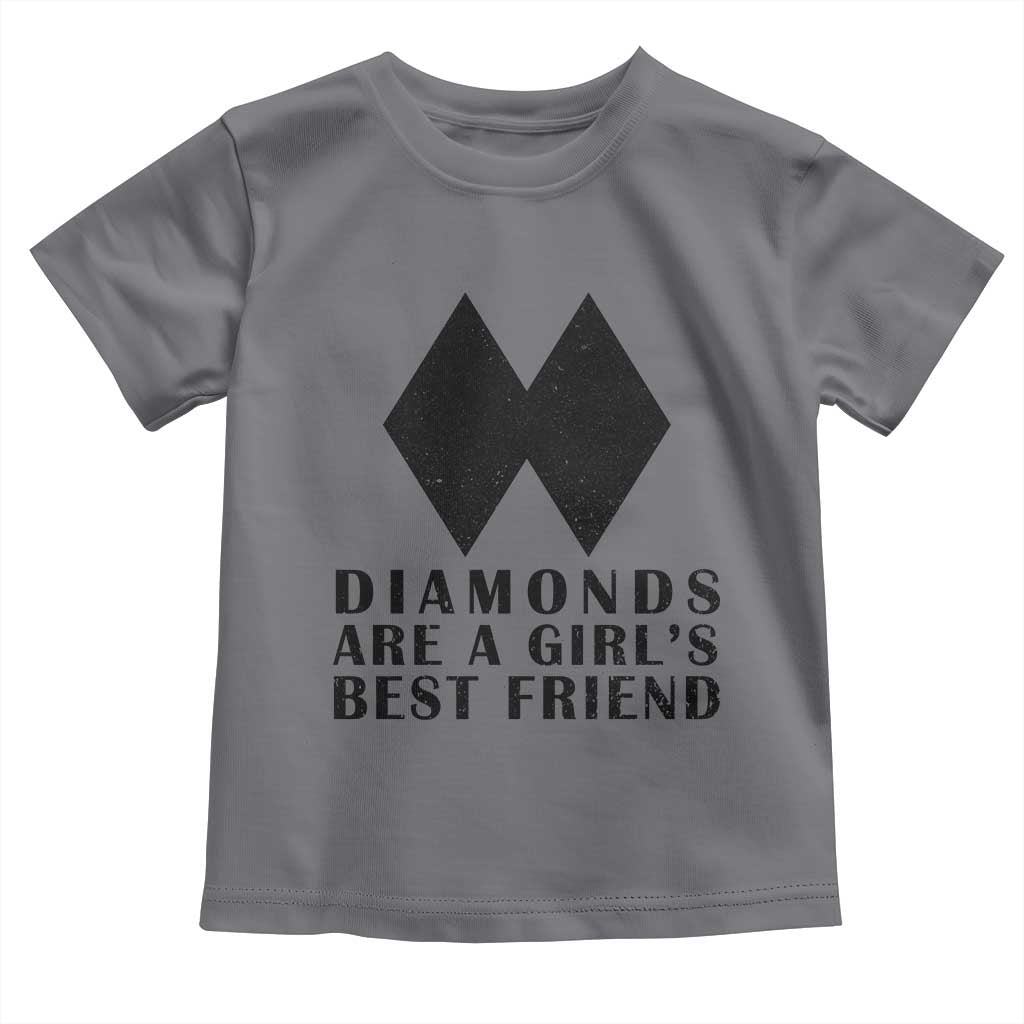 Funny Skiing Snowboarding Toddler T Shirt Diamonds Are A Girls Best Friend