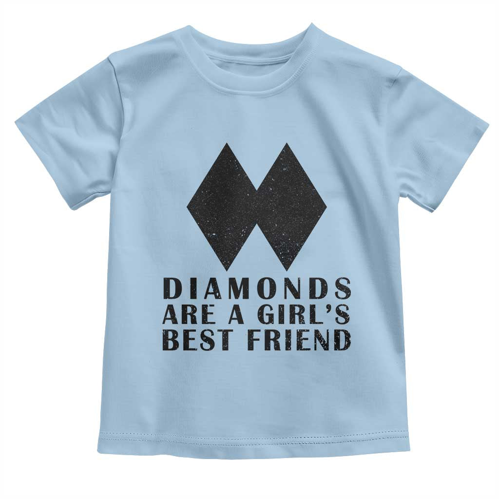 Funny Skiing Snowboarding Toddler T Shirt Diamonds Are A Girls Best Friend