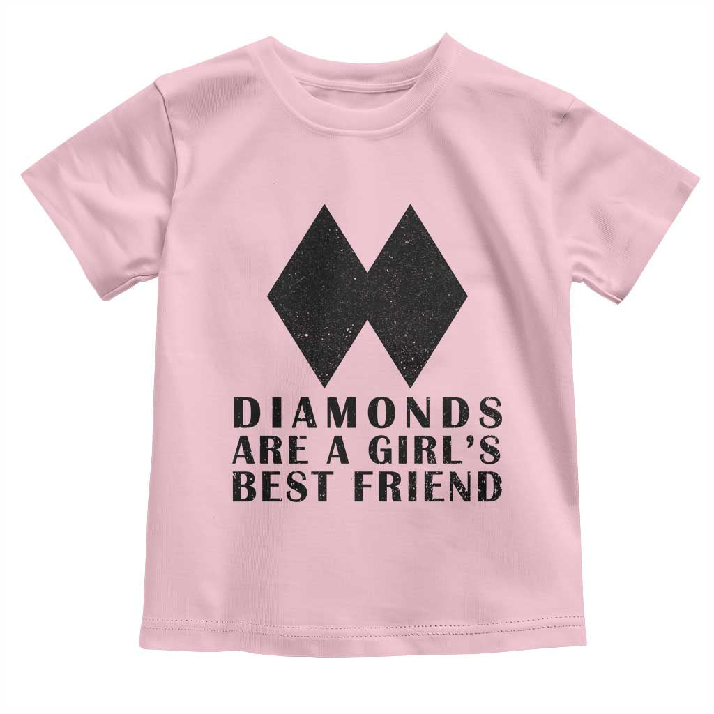 Funny Skiing Snowboarding Toddler T Shirt Diamonds Are A Girls Best Friend