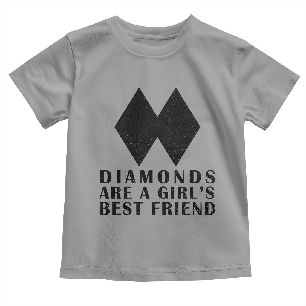 Funny Skiing Snowboarding Toddler T Shirt Diamonds Are A Girls Best Friend