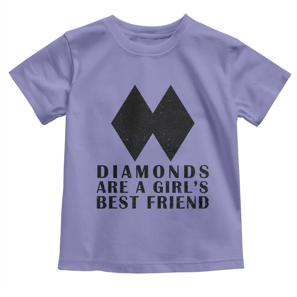 Funny Skiing Snowboarding Toddler T Shirt Diamonds Are A Girls Best Friend