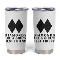 Funny Skiing Snowboarding Tumbler Cup Diamonds Are A Girls Best Friend