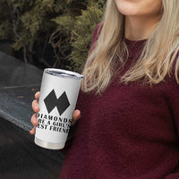 Funny Skiing Snowboarding Tumbler Cup Diamonds Are A Girls Best Friend