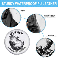 Funny Cat Mother I Am But Skin And Bone Spare Tire Cover - Wonder Print Shop