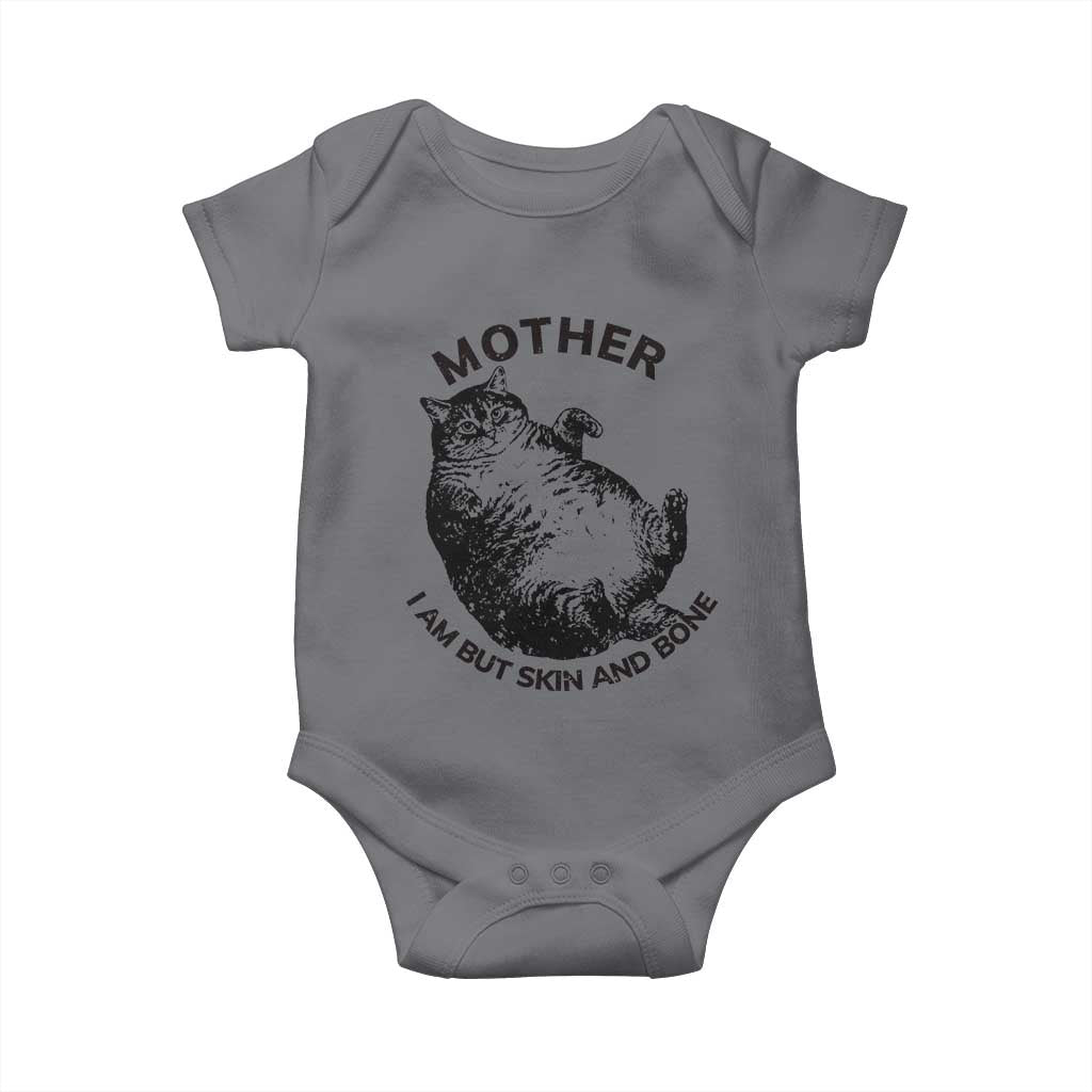 Funny Cat Mother I Am But Skin And Bone Baby Onesie - Wonder Print Shop