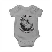 Funny Cat Mother I Am But Skin And Bone Baby Onesie - Wonder Print Shop