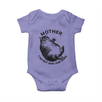 Funny Cat Mother I Am But Skin And Bone Baby Onesie - Wonder Print Shop
