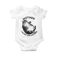 Funny Cat Mother I Am But Skin And Bone Baby Onesie - Wonder Print Shop