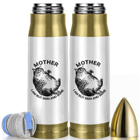 Funny Cat Mother I Am But Skin And Bone Bullet Tumbler - Wonder Print Shop