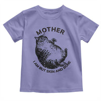 Funny Cat Mother I Am But Skin And Bone Toddler T Shirt - Wonder Print Shop