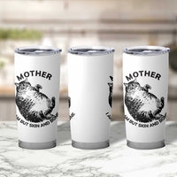 Funny Cat Mother I Am But Skin And Bone Tumbler Cup - Wonder Print Shop