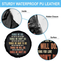 Funny 80s 90s Music Lover Spare Tire Cover Things We Did Didnt Want Will Wont Do - Wonder Print Shop