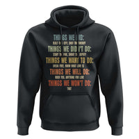 Funny 80s 90s Music Lover Hoodie Things We Did Didnt Want Will Wont Do - Wonder Print Shop