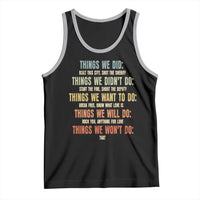 Funny 80s 90s Music Lover Tank Top Things We Did Didnt Want Will Wont Do - Wonder Print Shop