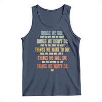 Funny 80s 90s Music Lover Tank Top Things We Did Didnt Want Will Wont Do - Wonder Print Shop