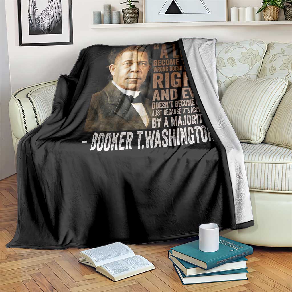 Booker Taliaferro Washington Throw Blanket A Lie Doesn't Become Truth Black History Month