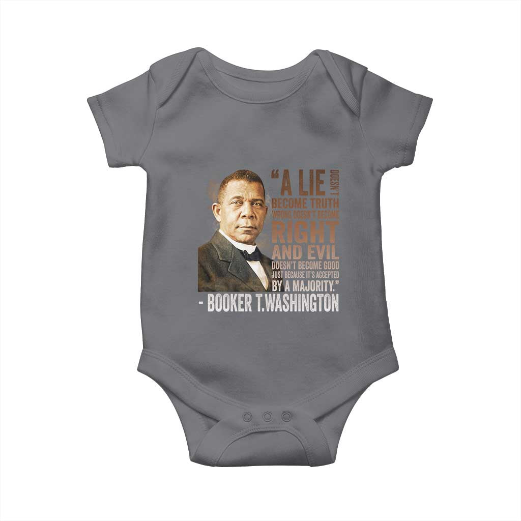 Booker Taliaferro Washington Baby Onesie A Lie Doesn't Become Truth Black History Month