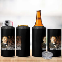 Booker Taliaferro Washington 4 in 1 Can Cooler Tumbler A Lie Doesn't Become Truth Black History Month