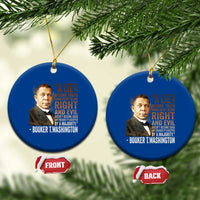 Booker Taliaferro Washington Ceramic Ornament A Lie Doesn't Become Truth Black History Month