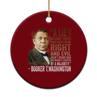 Booker Taliaferro Washington Ceramic Ornament A Lie Doesn't Become Truth Black History Month