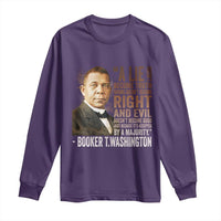 Booker Taliaferro Washington Long Sleeve Shirt A Lie Doesn't Become Truth Black History Month