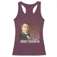 Booker Taliaferro Washington Racerback Tank Top A Lie Doesn't Become Truth Black History Month