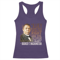 Booker Taliaferro Washington Racerback Tank Top A Lie Doesn't Become Truth Black History Month