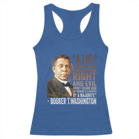 Booker Taliaferro Washington Racerback Tank Top A Lie Doesn't Become Truth Black History Month