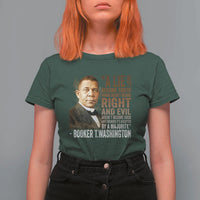 Booker Taliaferro Washington T Shirt For Women A Lie Doesn't Become Truth Black History Month