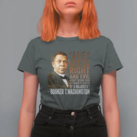 Booker Taliaferro Washington T Shirt For Women A Lie Doesn't Become Truth Black History Month