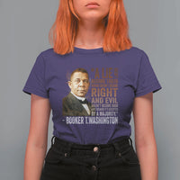 Booker Taliaferro Washington T Shirt For Women A Lie Doesn't Become Truth Black History Month