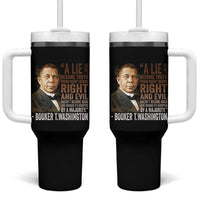 Booker Taliaferro Washington Tumbler With Handle A Lie Doesn't Become Truth Black History Month