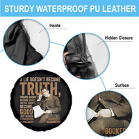 Booker Taliaferro Washington Spare Tire Cover A Lie Doesnt Become Truth Wrong Doesnt Become Right