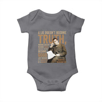 Booker Taliaferro Washington Baby Onesie A Lie Doesnt Become Truth Wrong Doesnt Become Right
