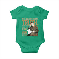 Booker Taliaferro Washington Baby Onesie A Lie Doesnt Become Truth Wrong Doesnt Become Right