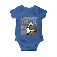 Booker Taliaferro Washington Baby Onesie A Lie Doesnt Become Truth Wrong Doesnt Become Right