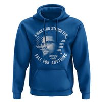 Malcolm X Hoodie A Man Who Stands For Nothing Will Fall For Anything American Flag - Wonder Print Shop
