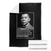Booker Taliaferro Washington Throw Blanket Success Is To Be Measured Not So Much By The Position That One Has Reached